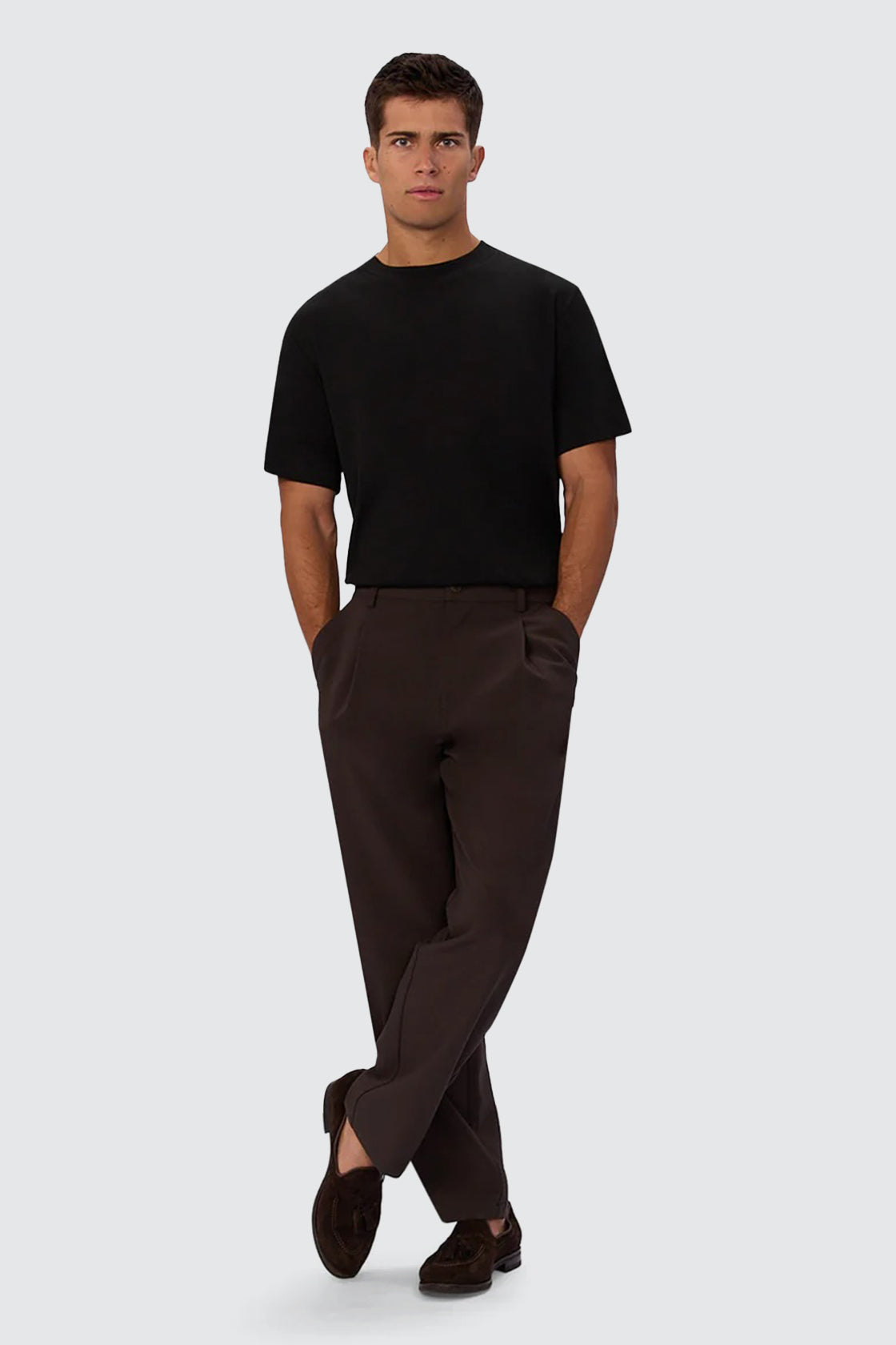 Industrie The Light Weight Classic Fit Lusso Pant Dark Aubergine