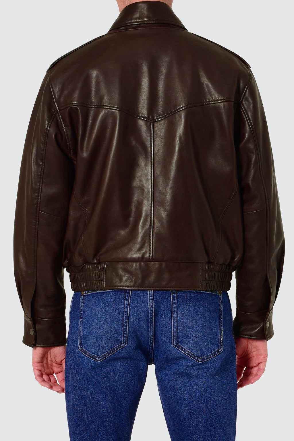 Neuw Casablanca Leather Bomber Espresso
