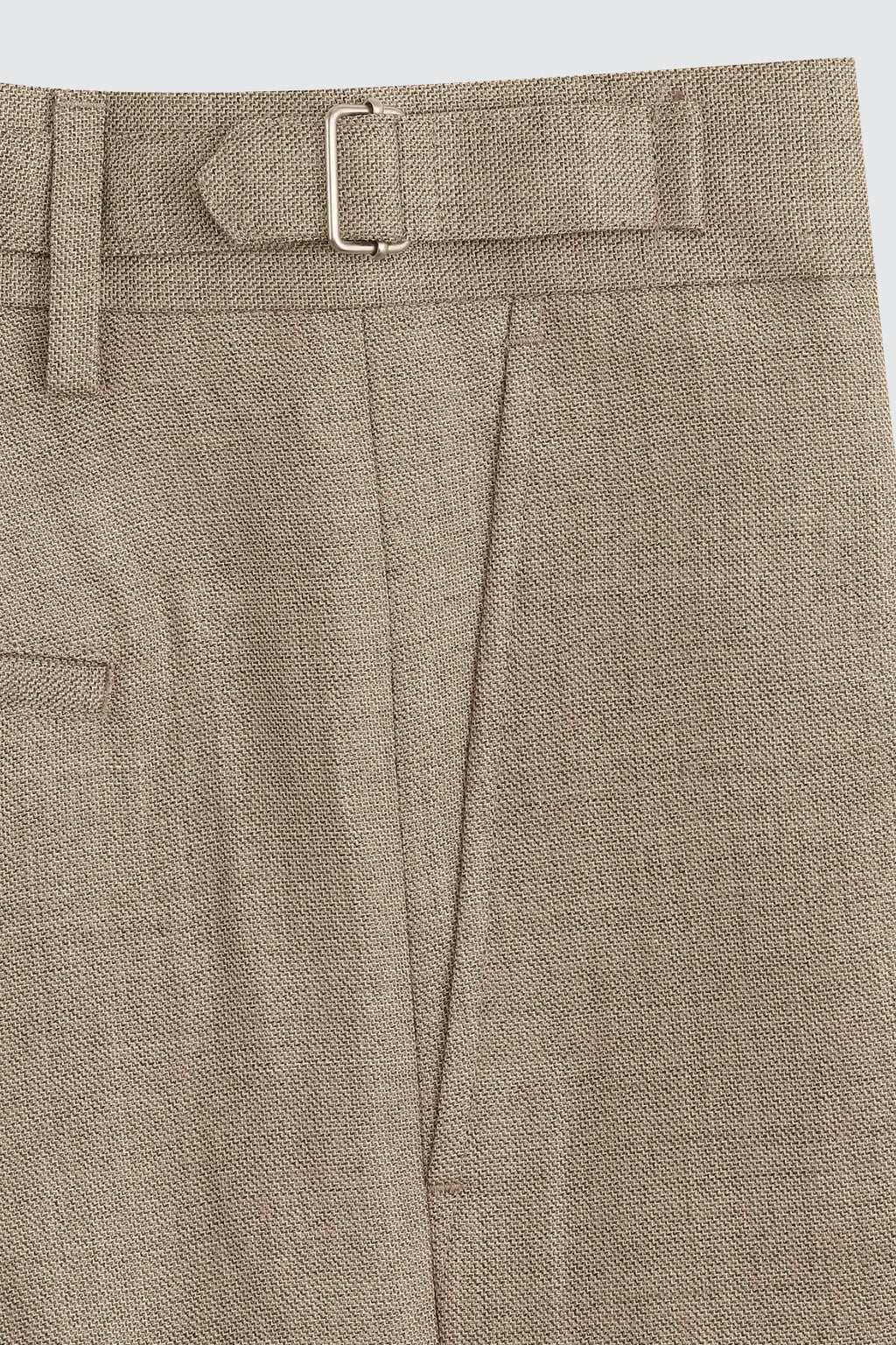 NN.07 10027 Kay Tweed Trouser 32L Khaki Melange