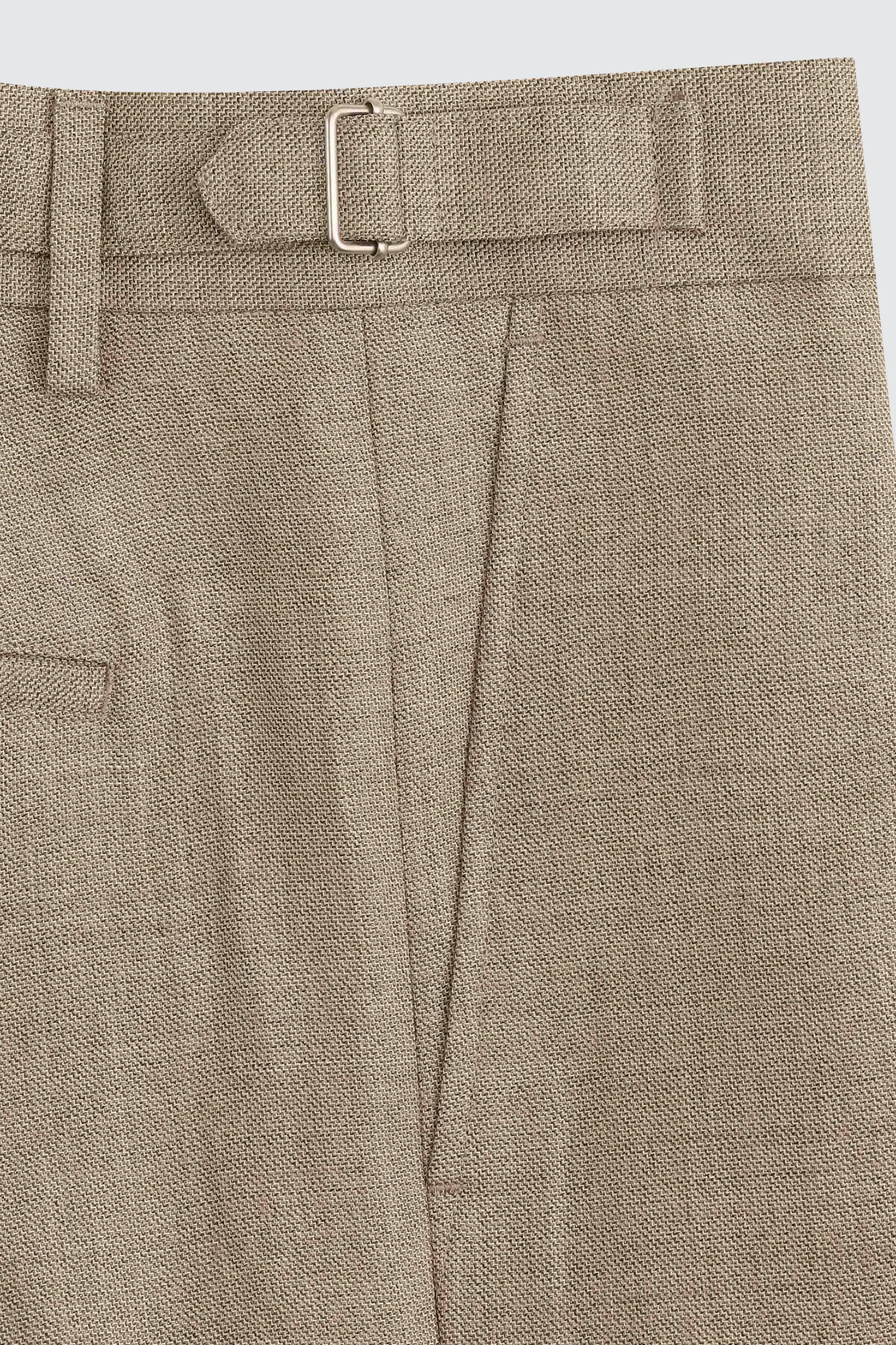NN.07 10027 Kay Tweed Trouser 32L Khaki Melange