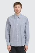 NN.07 5973 Freddy Pocket LS Shirt Sea Stripe