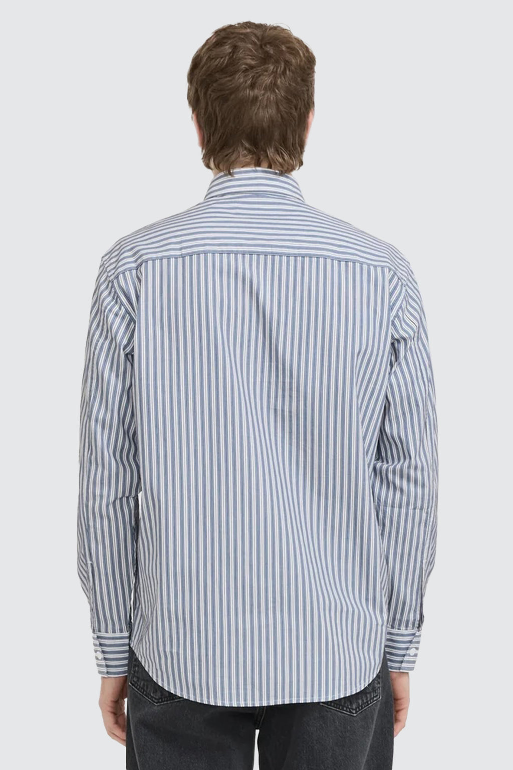 NN.07 5973 Freddy Pocket LS Shirt Sea Stripe