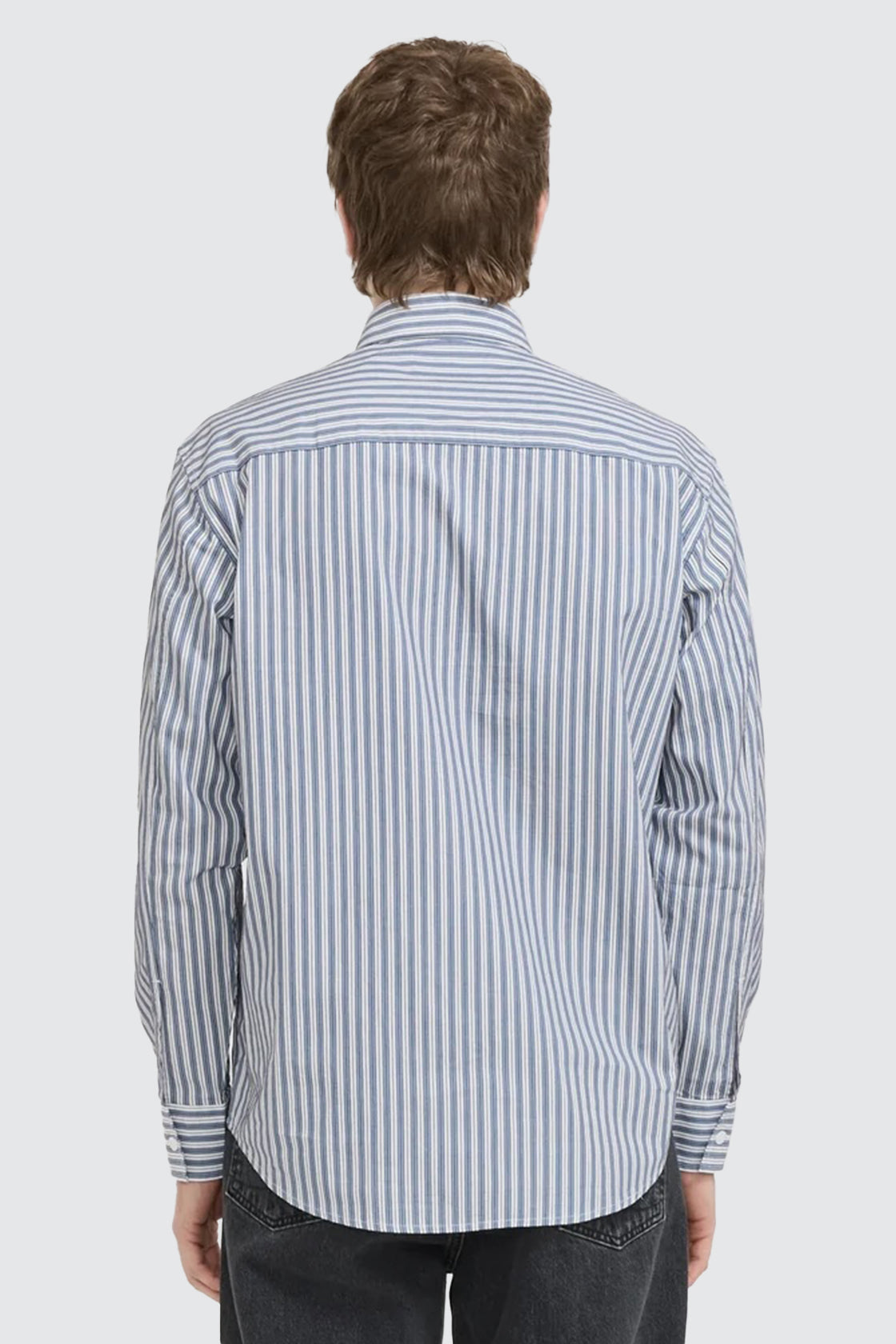 NN.07 5973 Freddy Pocket LS Shirt Sea Stripe