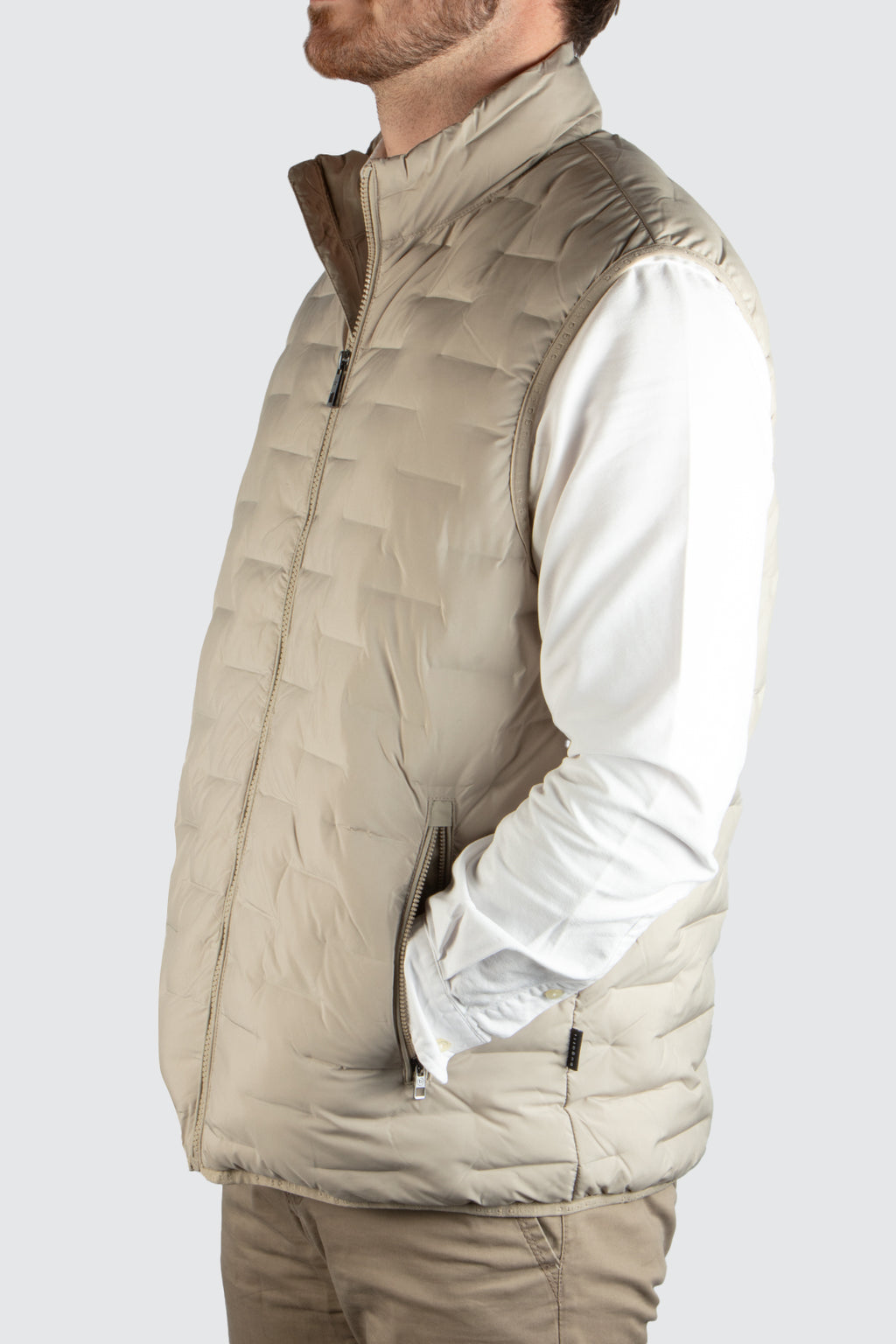 Bugatti Padded Vest Beige