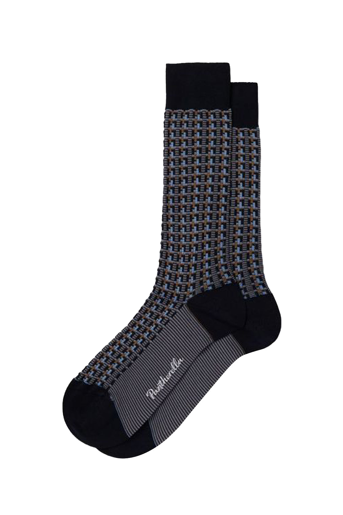 Pantherella Randolph Jacquard Sock Navy
