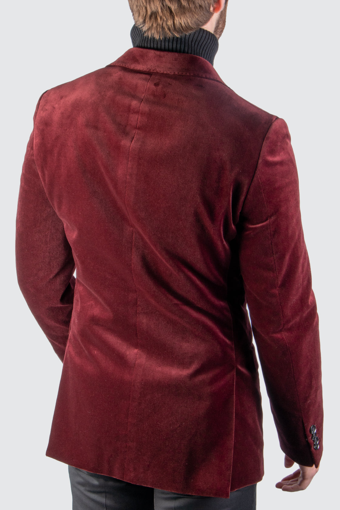 Rembrandt Velvet Evening Blazer Burgundy