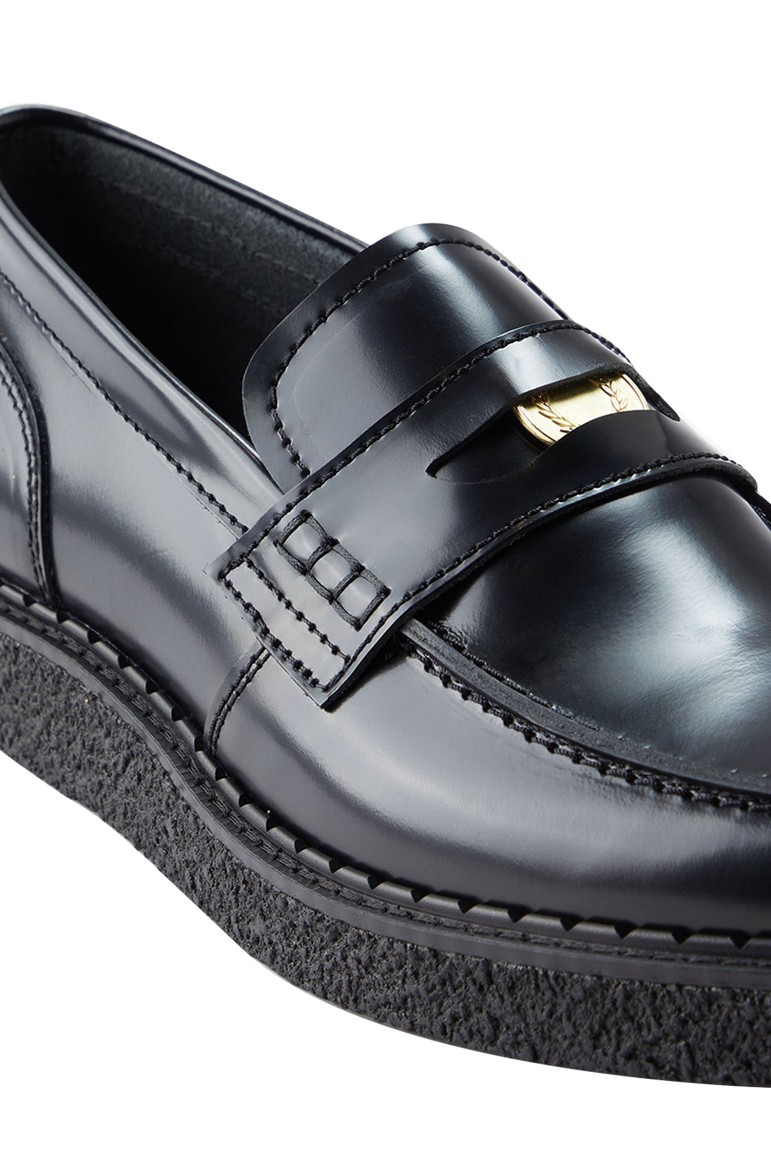 Fred Perry GC X FP Penny Loafer Lea Black