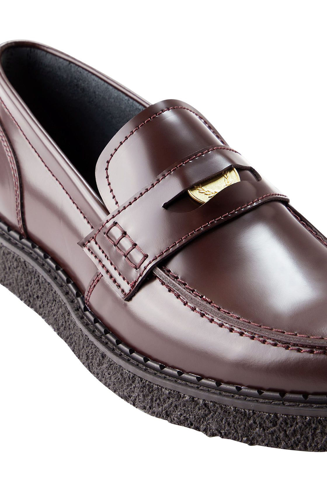 Fred Perry GC X FP Penny Loafer Lea Oxblood