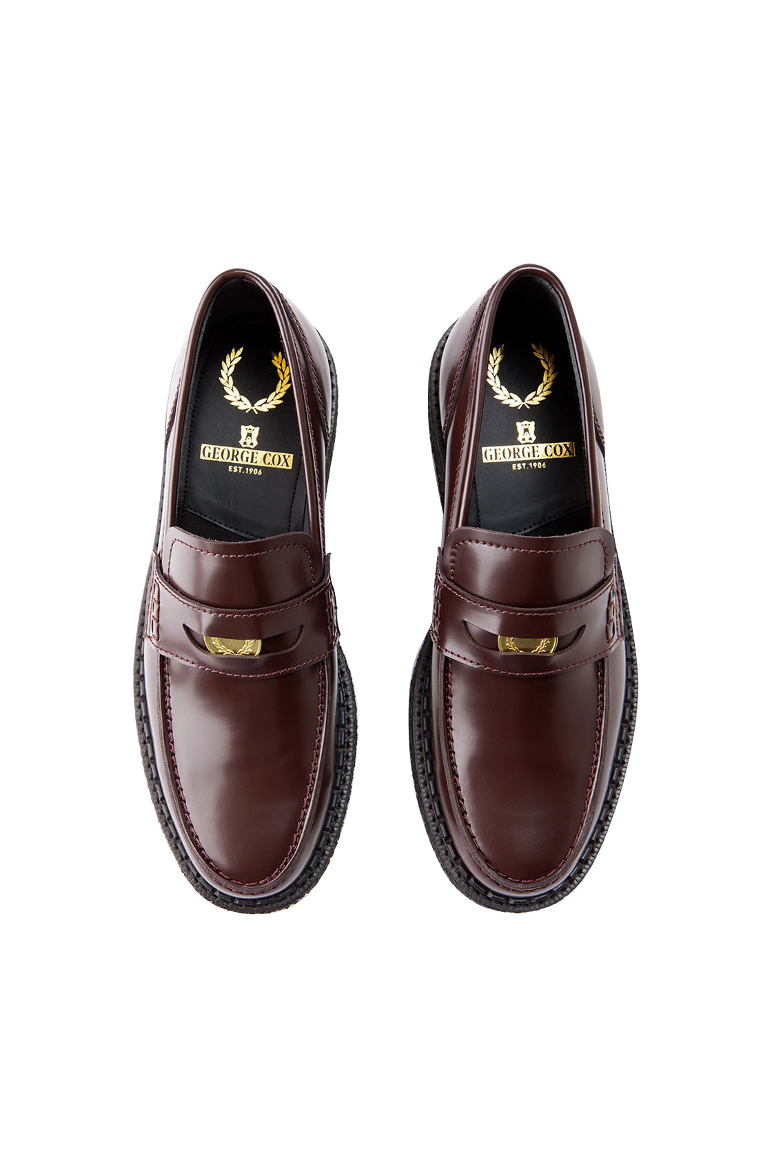 Fred Perry GC X FP Penny Loafer Lea Oxblood