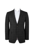 Routleys L Check Flannel Blazer Dark Green