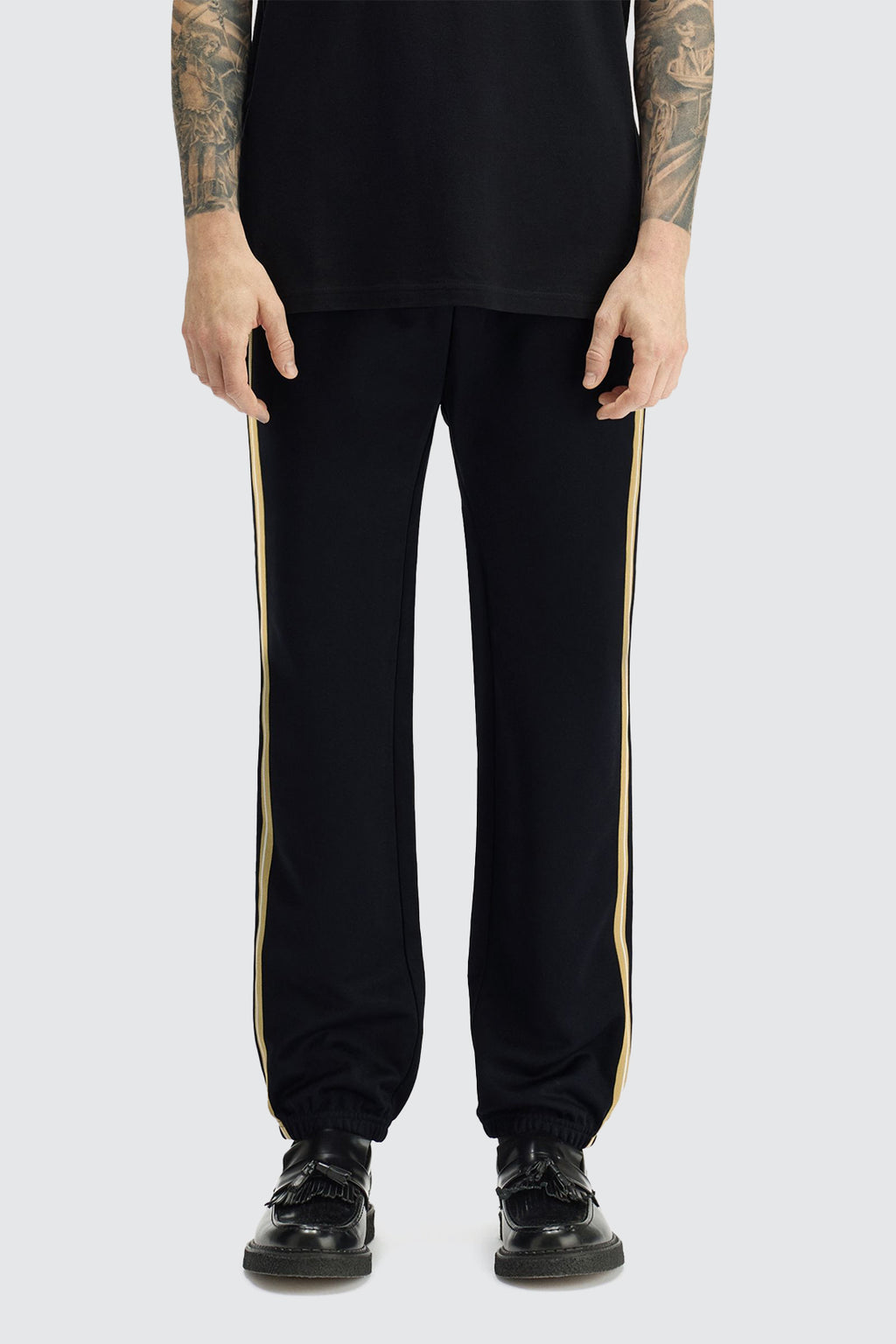 Fred Perry Stripe Tape Track Pant Black/Champagne