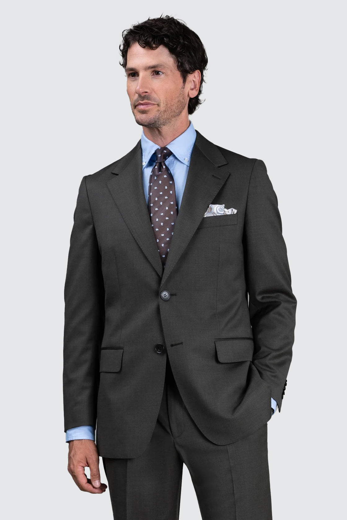 Routleys C Twill Suit Jacket Green