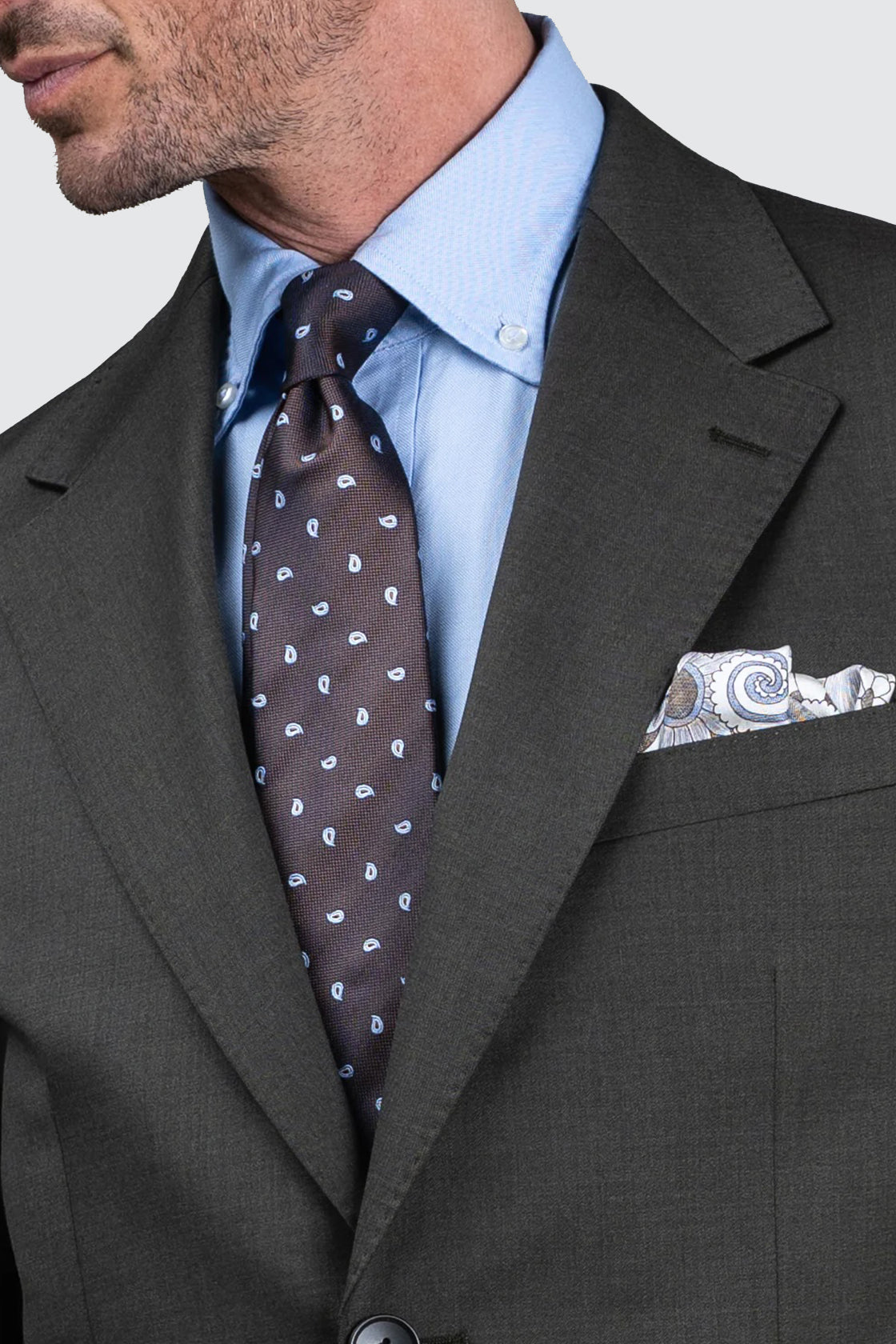 Routleys C Twill Suit Jacket Green