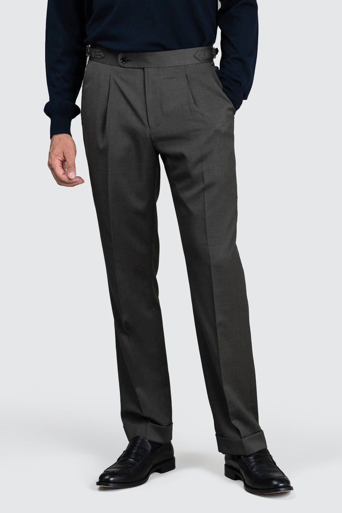 Routleys E Twill Suit Trouser Green