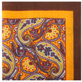 Otaa Mr Profaci Paisley Burnt Rust Wool Pkt Square