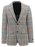 Routleys Check Sportscoat Black/Grey/Orange