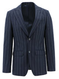 Routleys AE Pinstripe Suit Blue