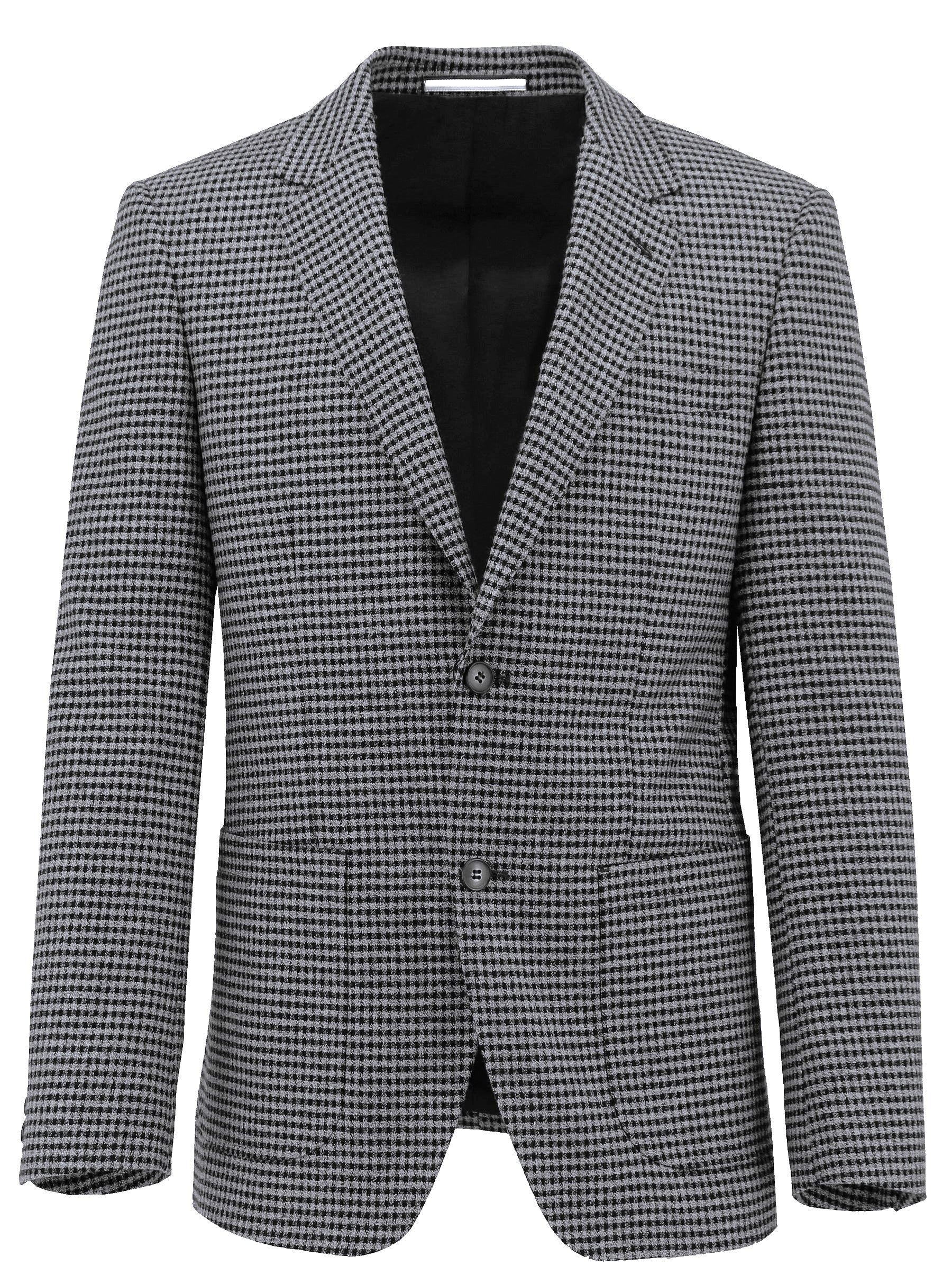 Routleys Check Sports Coat Black/Charcoal