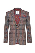A Fish Named Fred Tweed Look Blazer Red / Navy