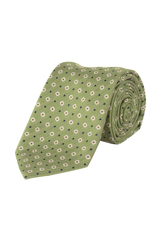 Abelard Jacquard Italian Silk Tie Mint