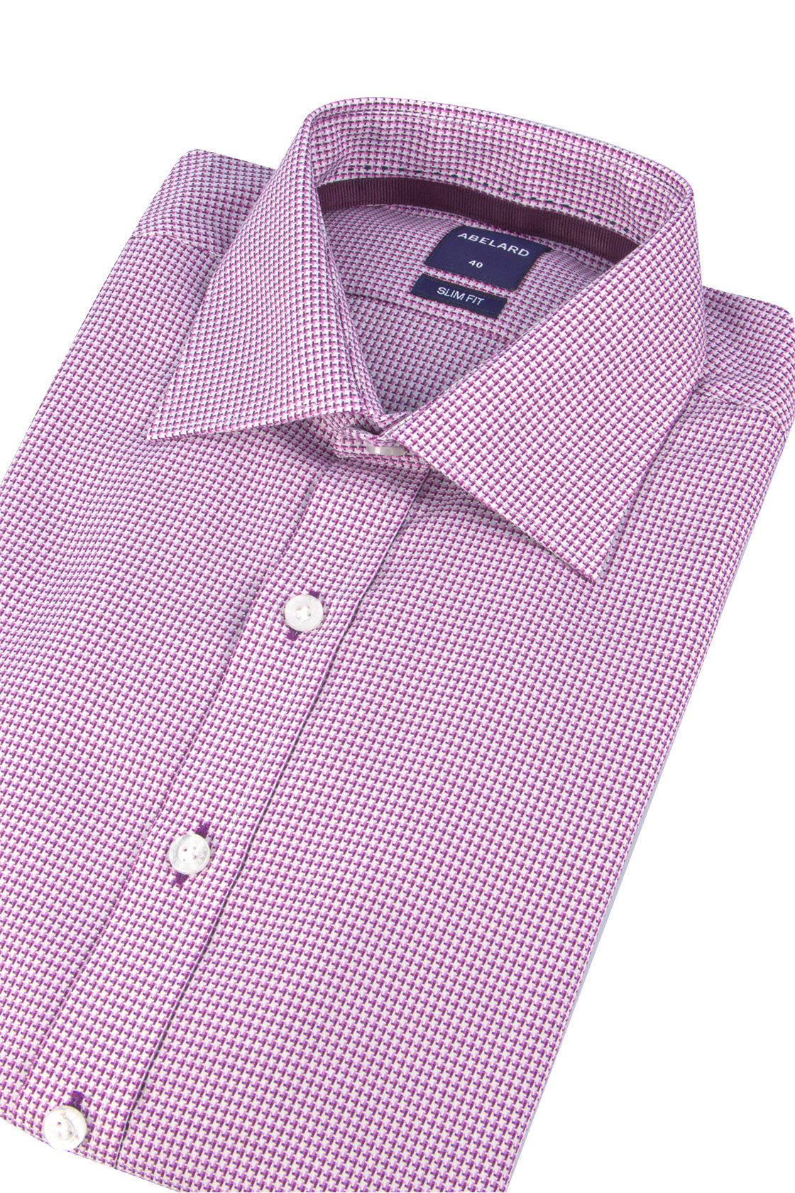 Abelard Mastiff Tooth Slim Shirt Violet