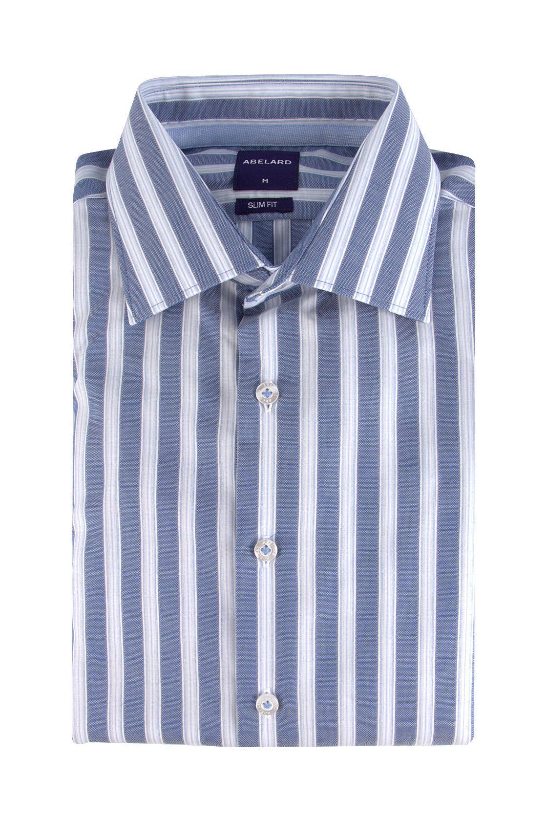 Abelard Treviso Stripe Slim Shirt Blue