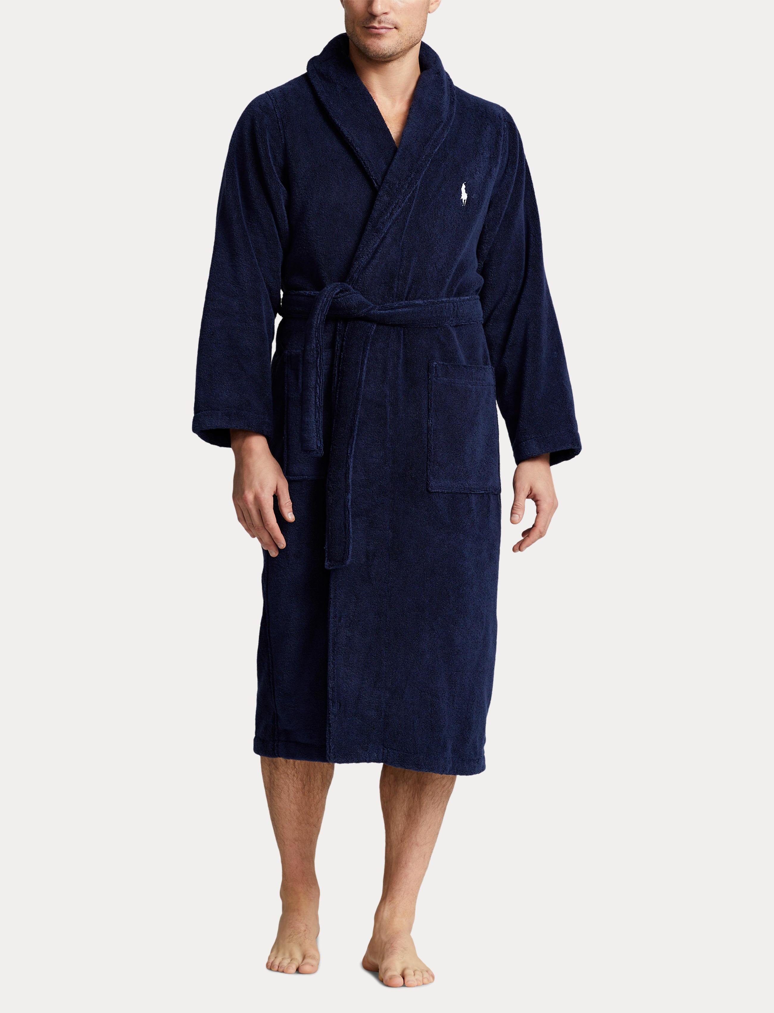 Polo Ralph Lauren Cott/Terry Robe Cruise Navy