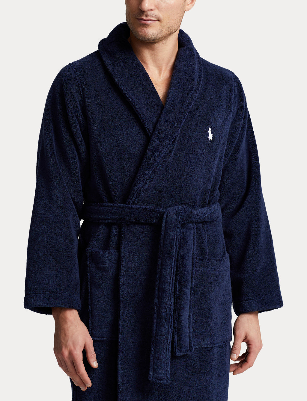 Polo Ralph Lauren Cott/Terry Robe Cruise Navy