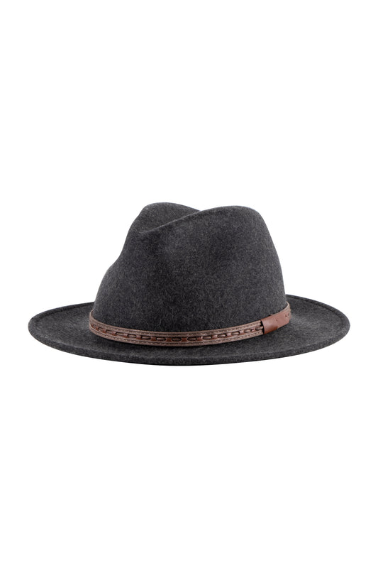 Avenel Wool Felt Safari Hat Charcoal