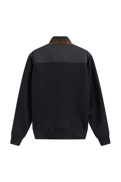 Bugatti 7600 Knit Sleeve Padded Jacket Navy