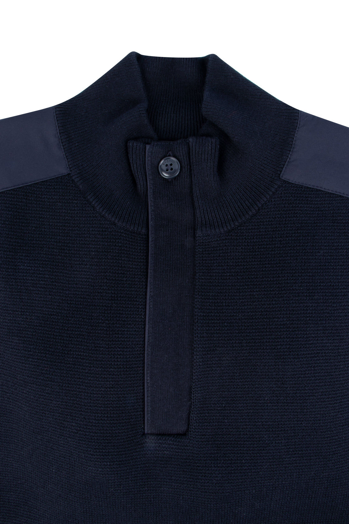 Bugatti 1/4 Zip Knit Navy