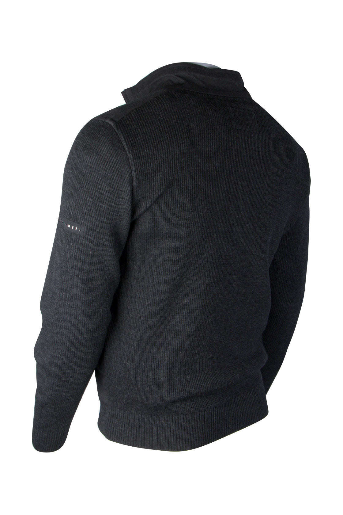 Bugatti Knit Jacket Charcoal