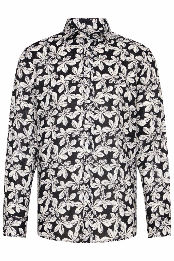 Bugatti 9150 LS Floral Shirt Dk Floral