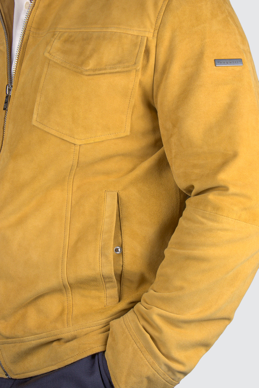 Bugatti Suede Jacket Yellow