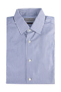 Canali Dress Shirt Blue Stripe