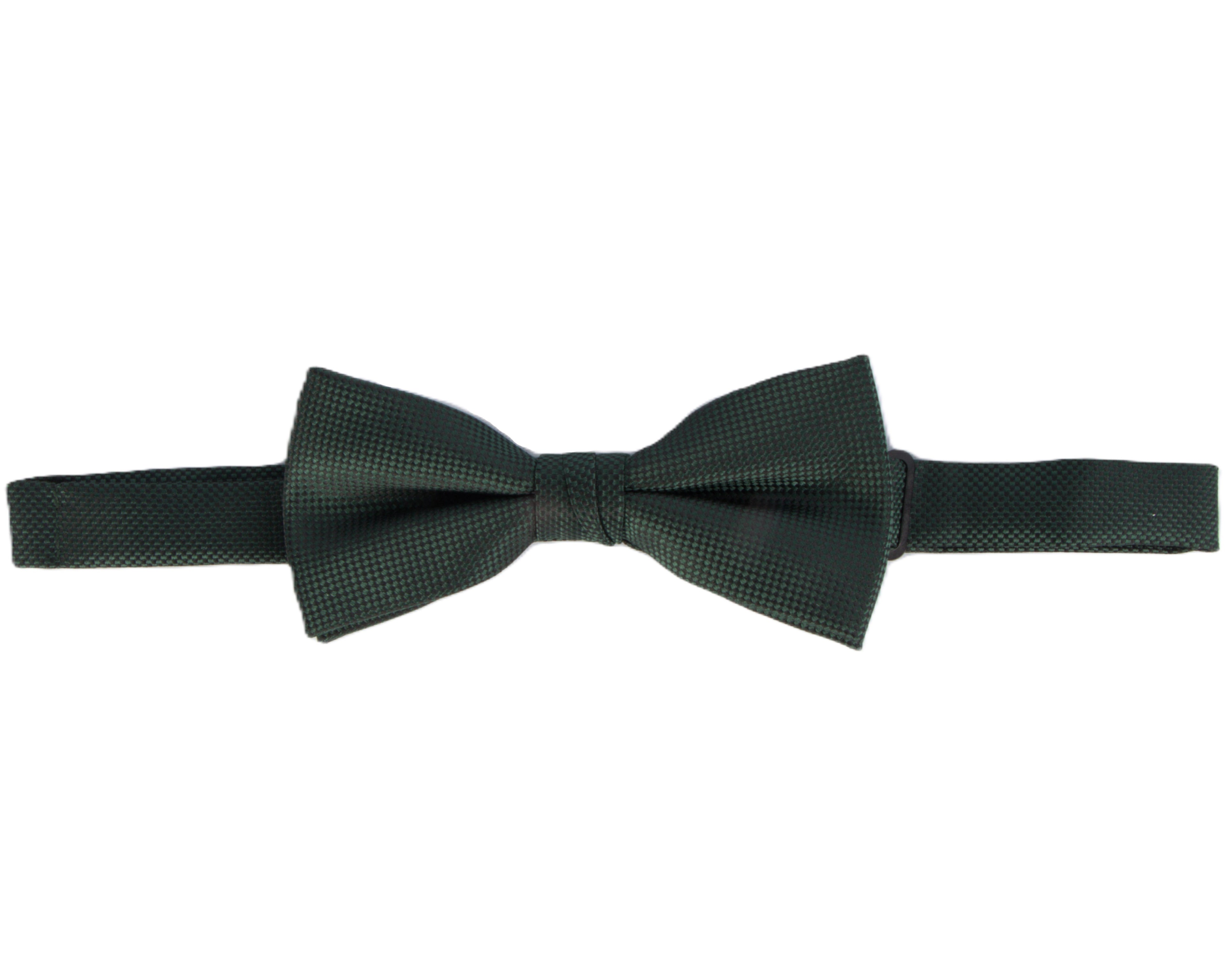 Carlo Visconti Bottle Green Self Pattern Bow Tie