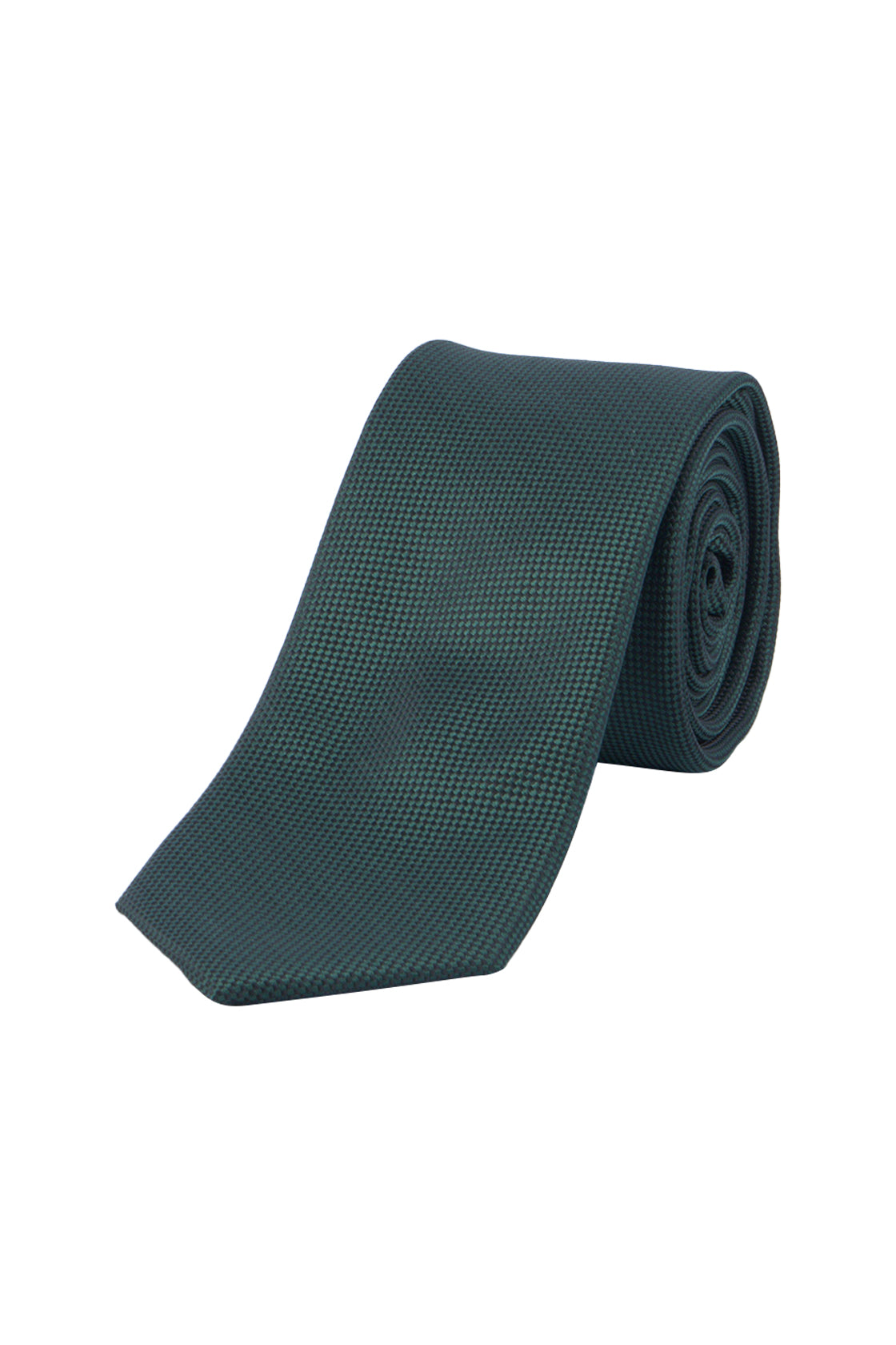 Carlo Visconti Bottle Green Self Pattern Tie