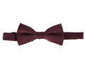 Carlo Visconti Burgundy Self Pattern Bow Tie