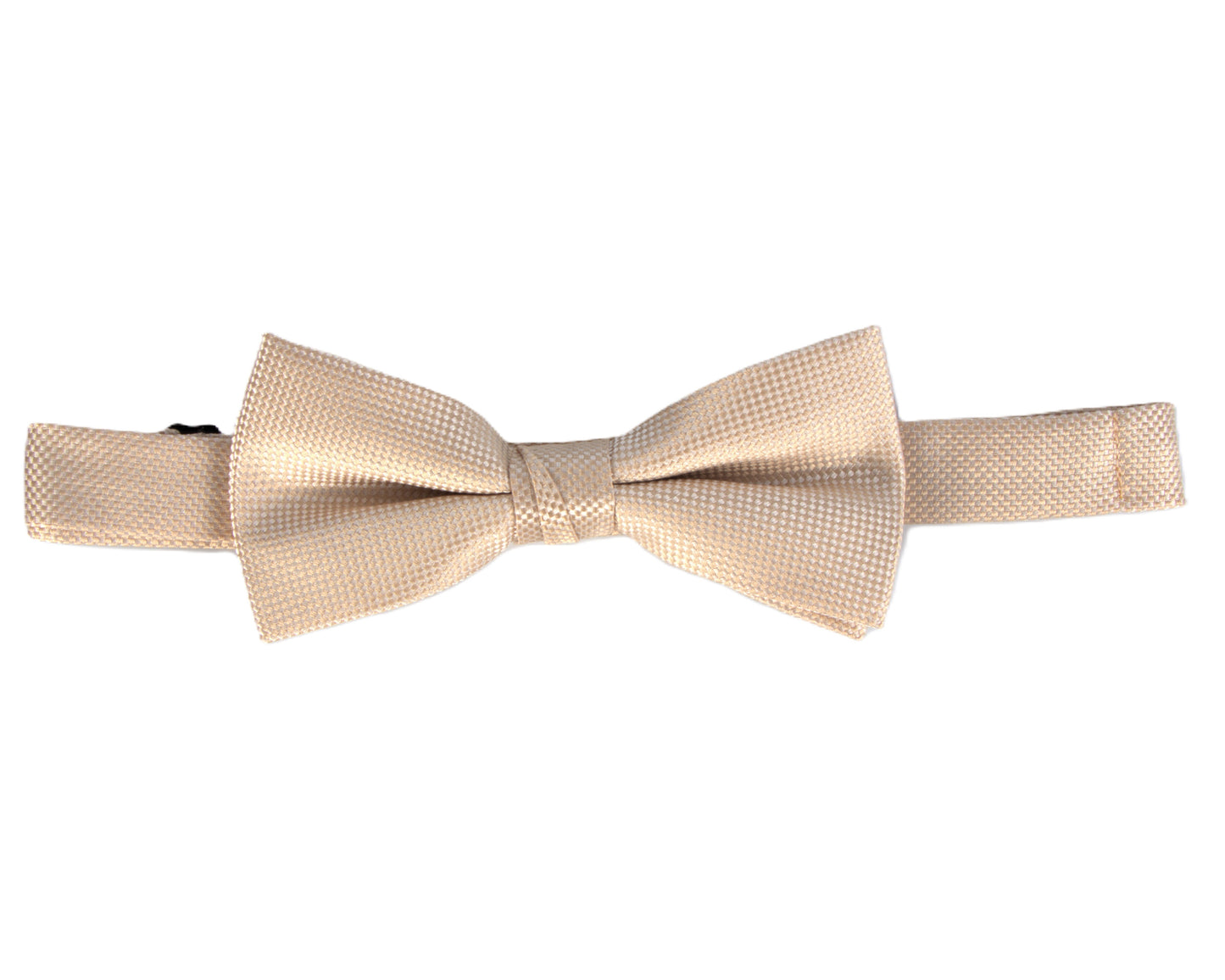 Carlo Visconti Champagne Self Pattern Bow Tie