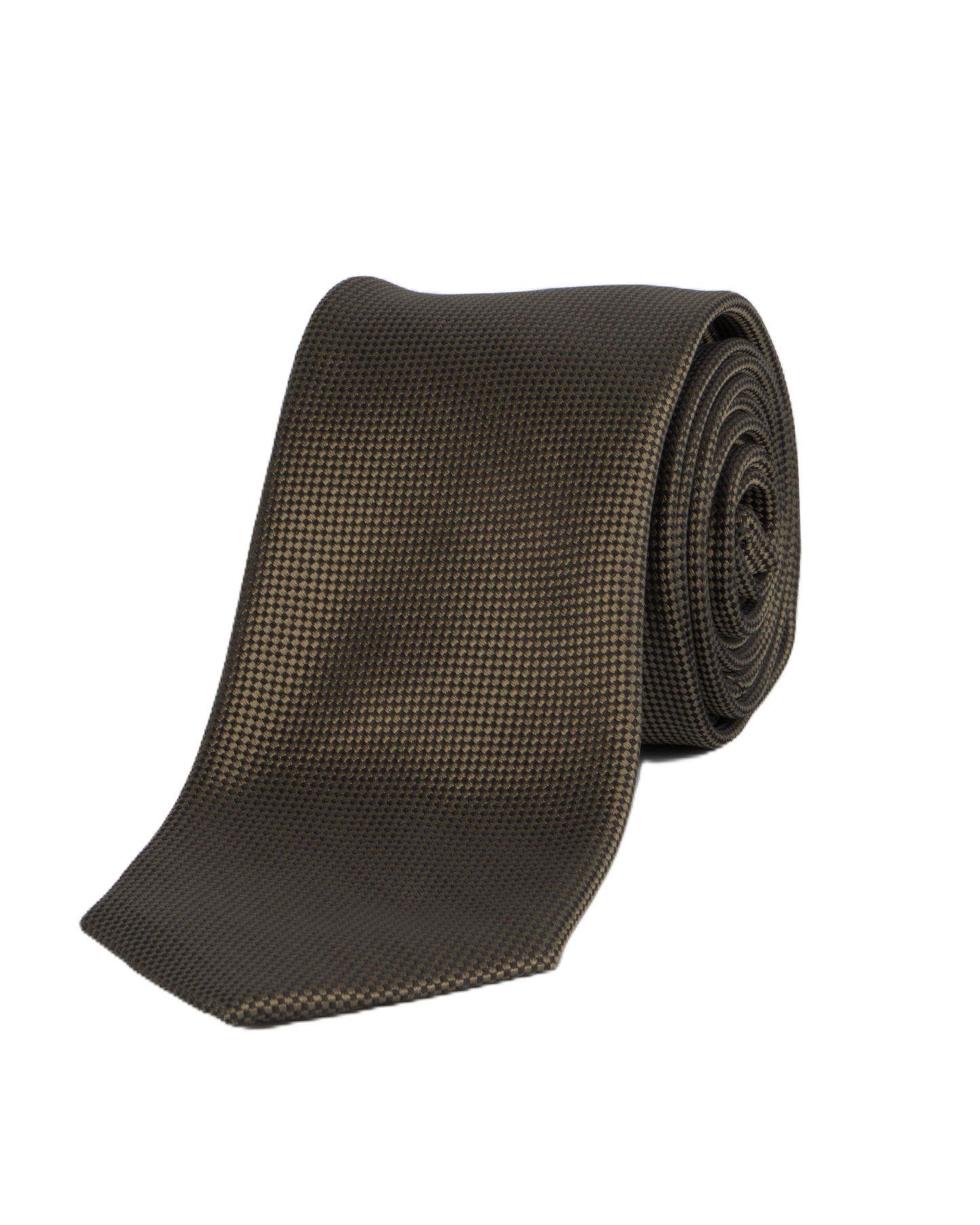 Carlo Visconti Olive Self Pattern Tie