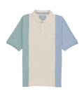 Colours & Sons Vertical Stripe Polo Blue/Cream