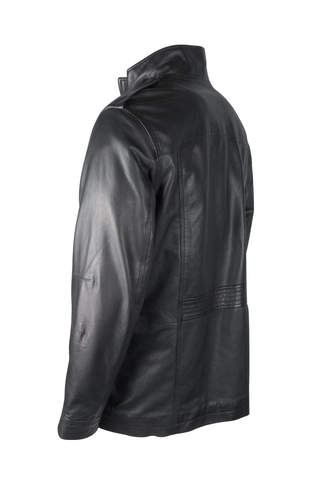 Daniel Hechter Field Leather Jacket  Black