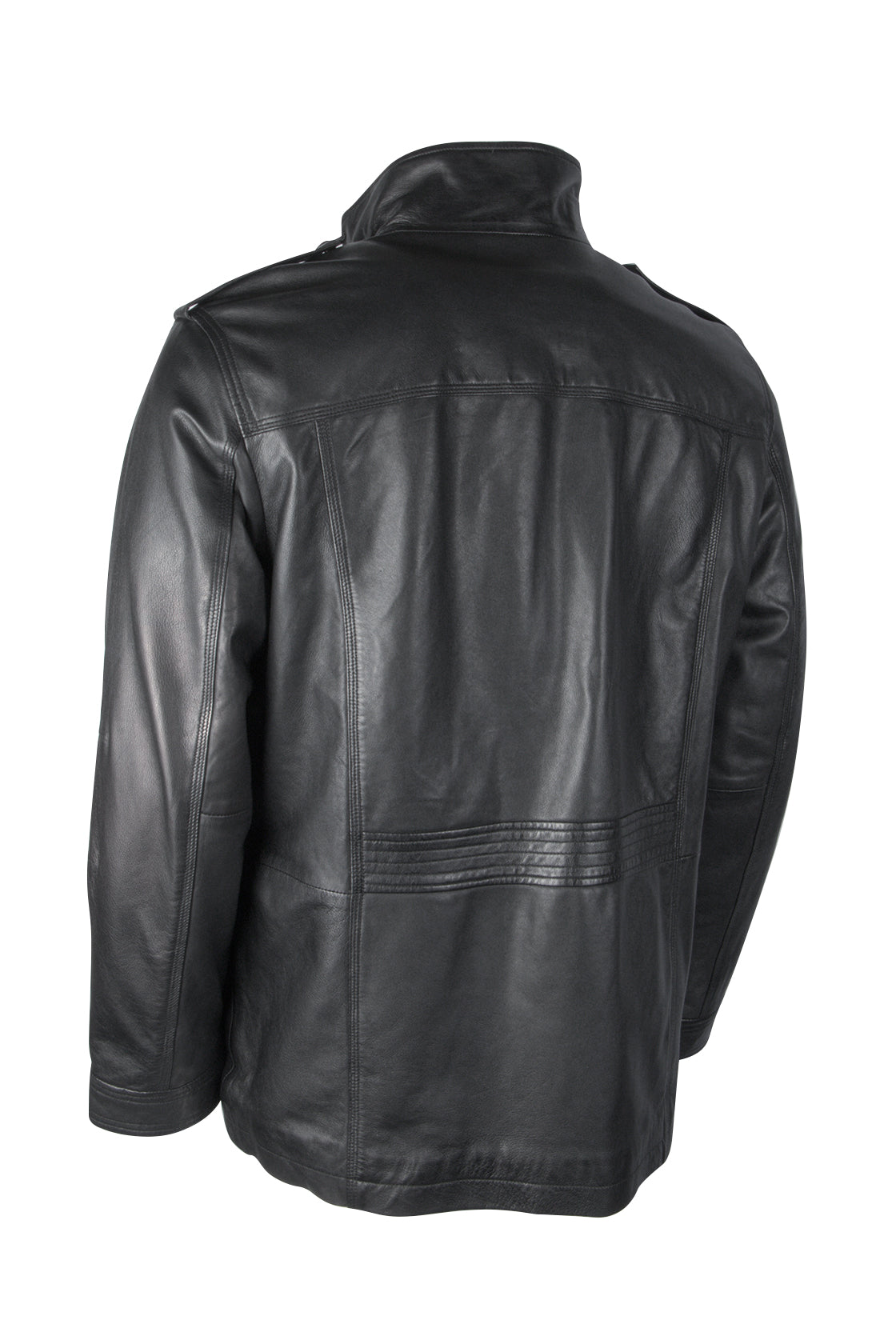 Daniel Hechter Field Leather Jacket  Black