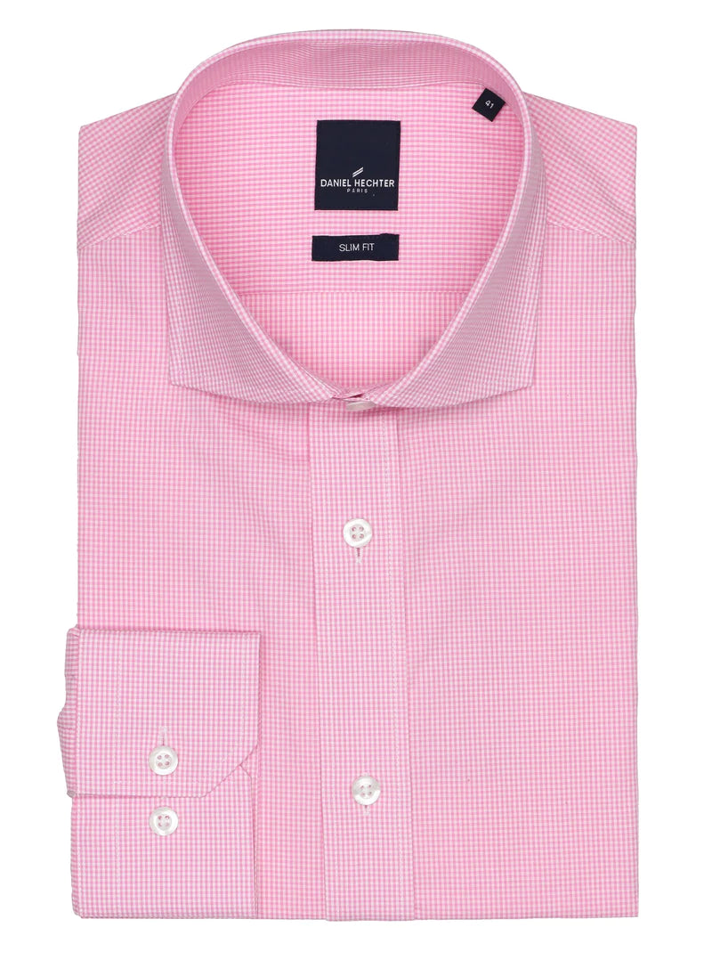 Daniel Hechter Jacque Business Shirt Pink Chk