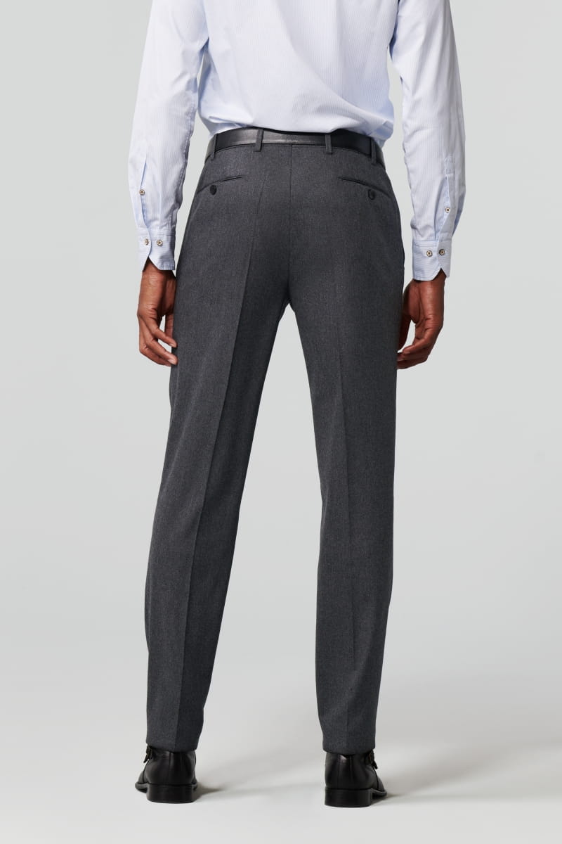 Meyer Oslo Flannel Business Trouser Charcoal