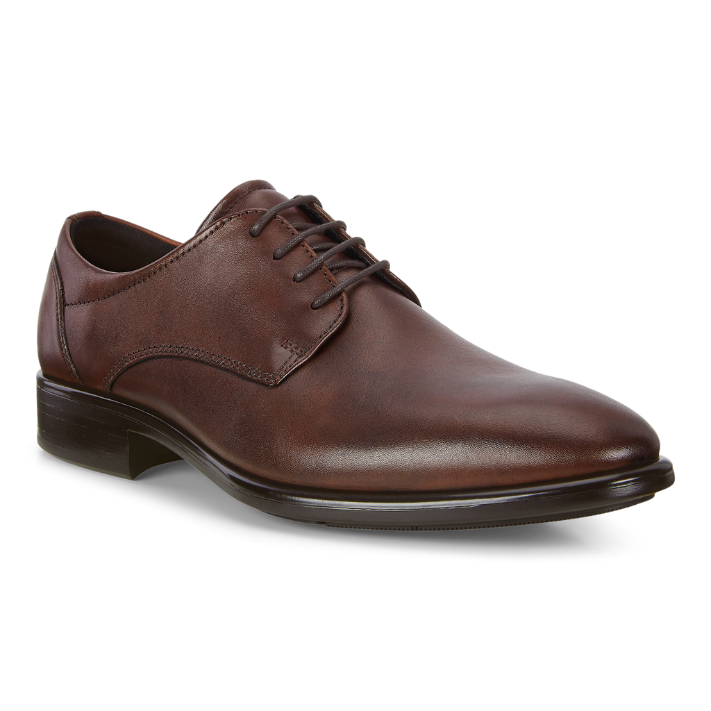 ECCO Citytray Dress Shoe Cognac