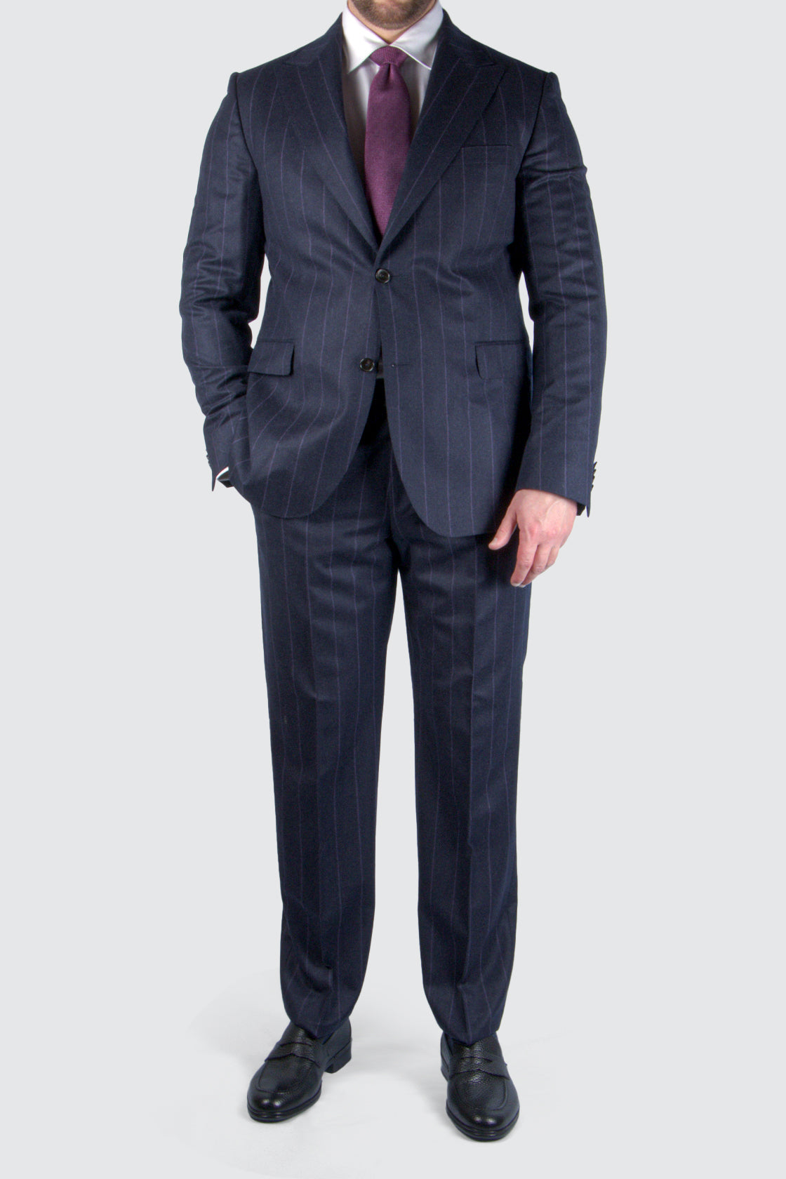 Eduard Dressler Safir Janis Suit Purple Pin