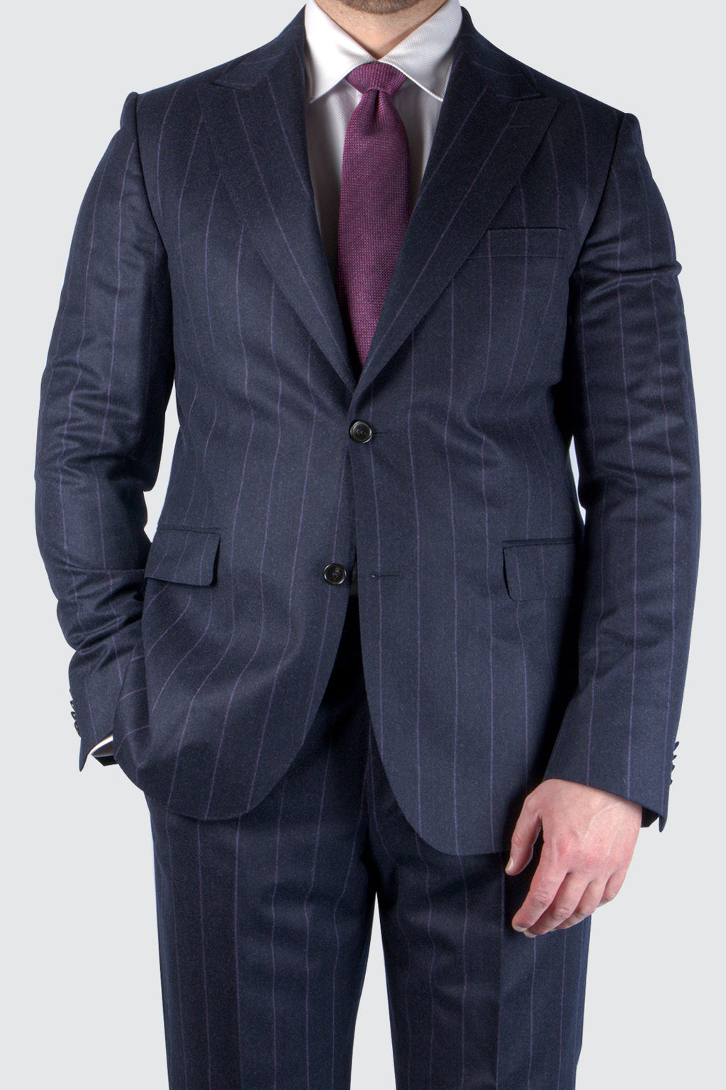 Eduard Dressler Safir Janis Suit Purple Pin