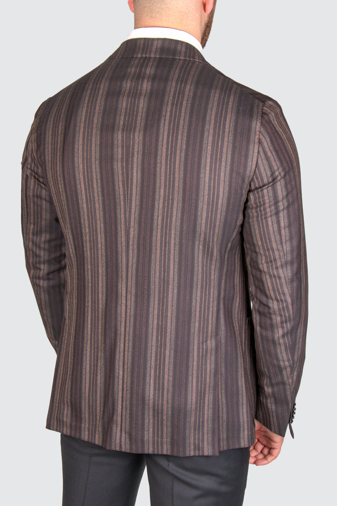 Eduard Dressler Sawyer-HL Stripe Sportscoat Brown