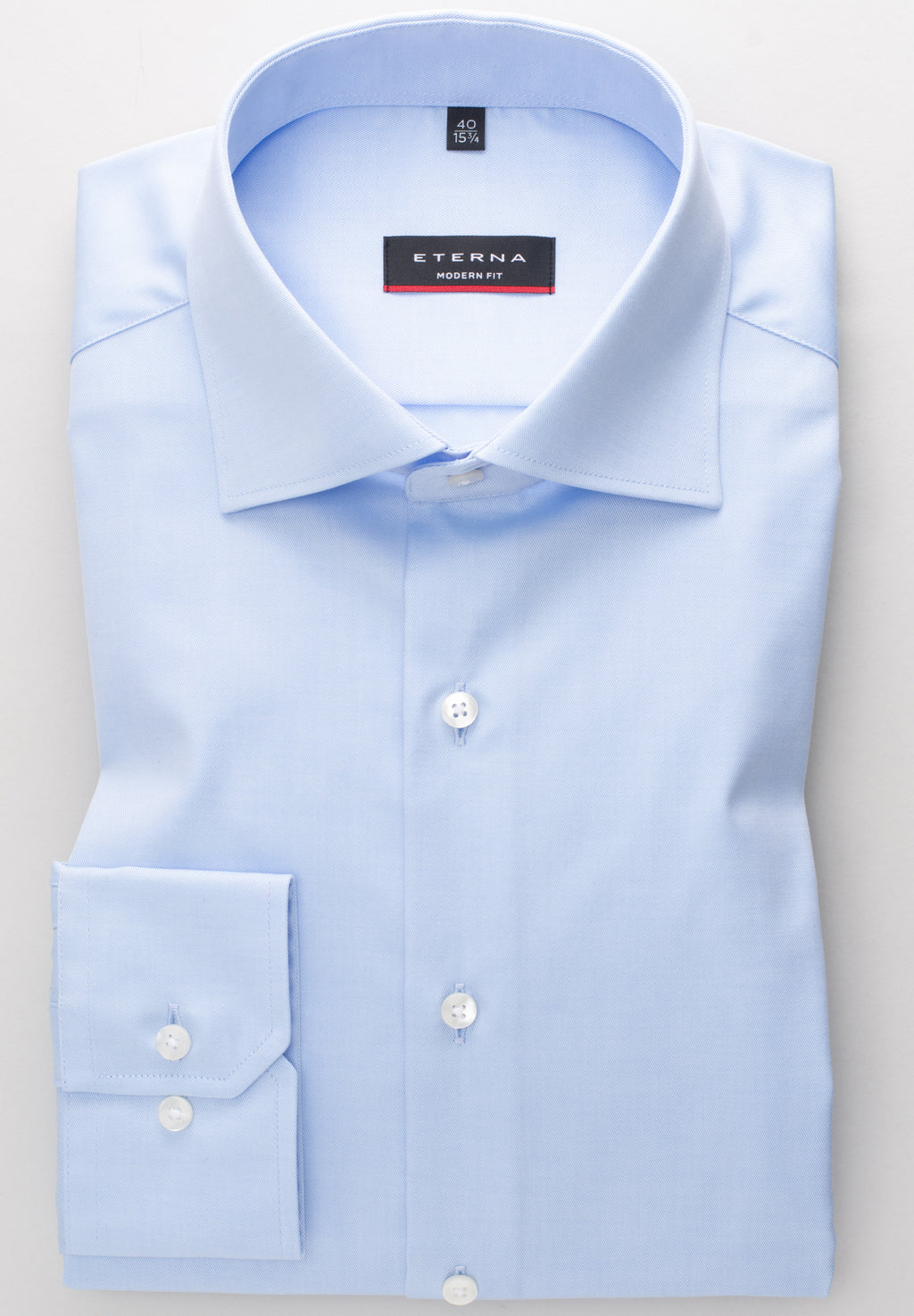Eterna X18K Modern Fit Cover Shirt Blue